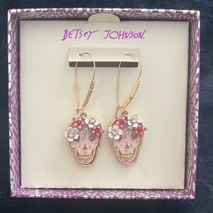 Betsey Johnson Skull Earrings